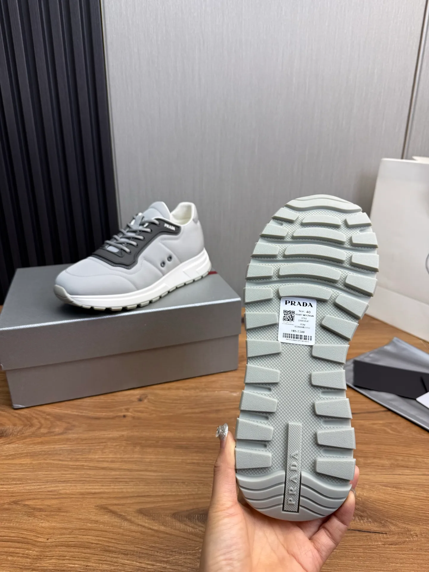 Men's shoes 💰560💰 [PRADA] Popular men's shoes shipped 👏Official website synchronized ⬆️Original imported waterproof fabric + cowhide lining, 1⃣️:1⃣️reproduction, original sole, 38-45 (45. Customized, non-refundable)